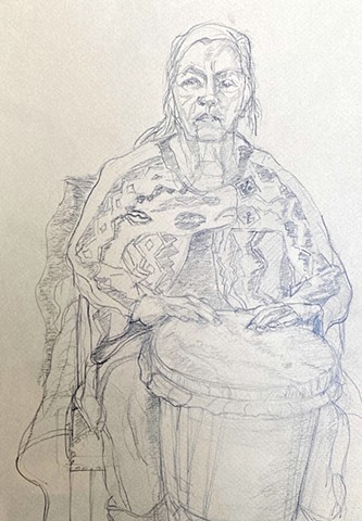 Woman with Drum