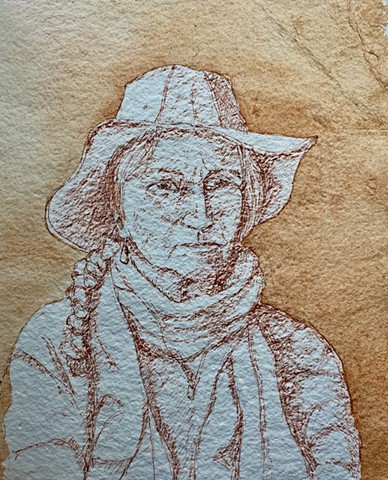 Woman with Braid