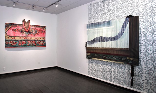 Installation view, held in place