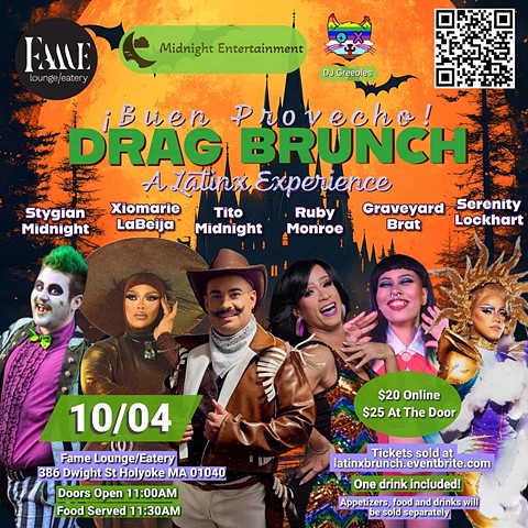 Buen Provecho!: A Latinx Drag Brunch Experience, hosted by Midnight Ent. in Holyoke, MA