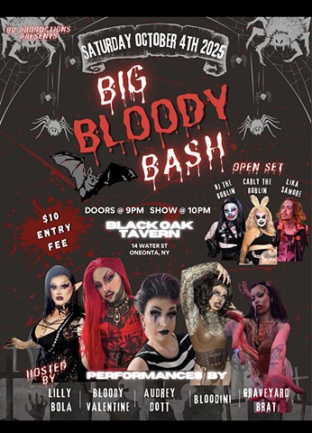 Blood Bash hosted by Lilly Bola @ Black Oak Tavern, Oneonta, NY 