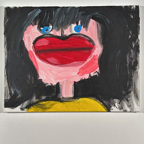 She has really big lips