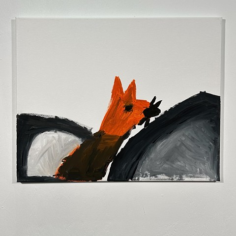 The fox couldn't find the litter box