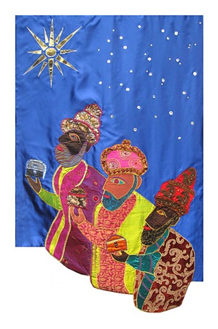 3 Wise Men Appliqué Banner
