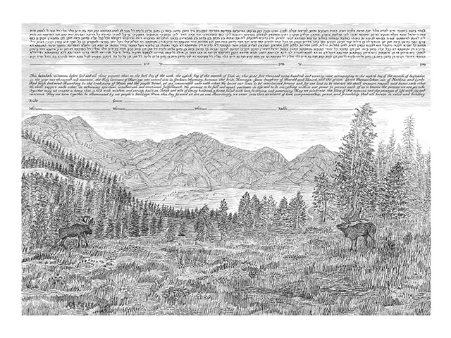 WYOMING CUSTOM KETUBAH