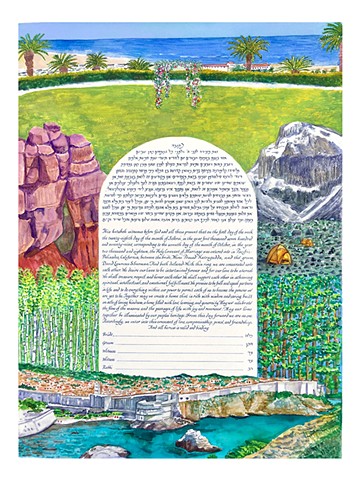DUBROVNIK KILIMINJARO CUSTOM KETUBAH