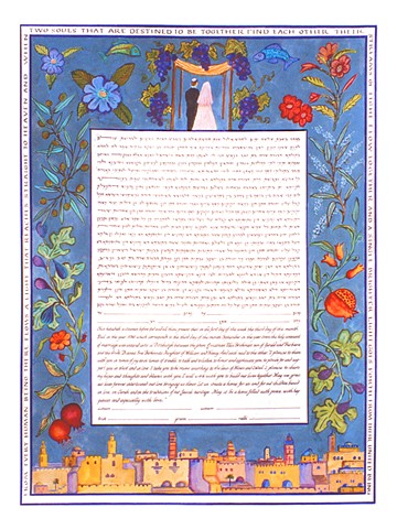 5 Species  Custom Ketubah