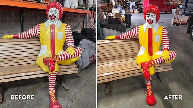 Ronald McDonald Statue Refurbishment