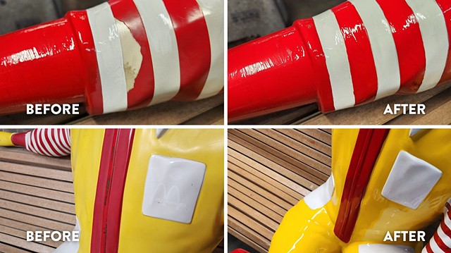 Ronald McDonald Arm and Torso Detail