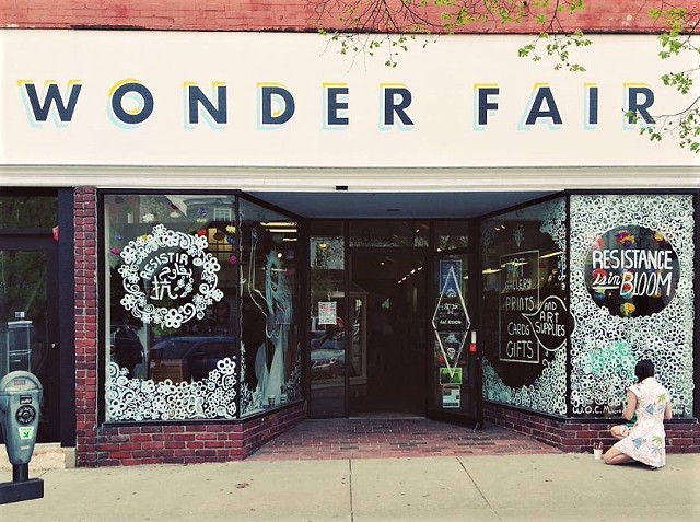 Spring Window Mural, WonderFair, Lawrence, KS