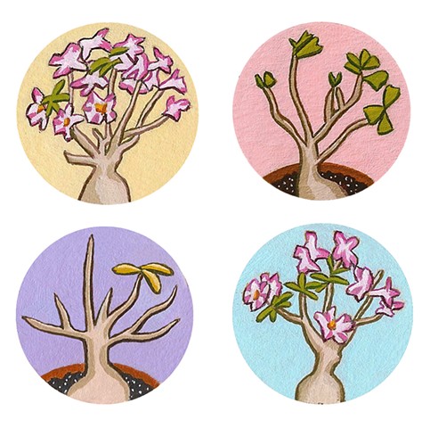 Seasonal Work Records Consignment Sticker Logos