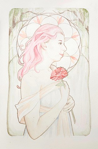 Art Nouveau Self-Portrait