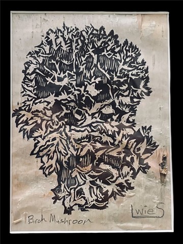 Mushroom on Birch Tree