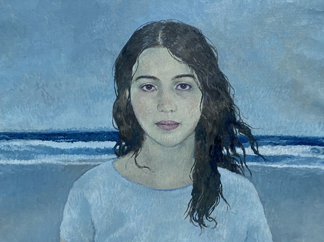 My sister and I on the Yachats beach