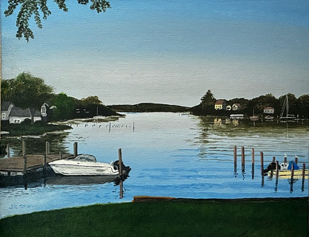 Morning at the Bay House