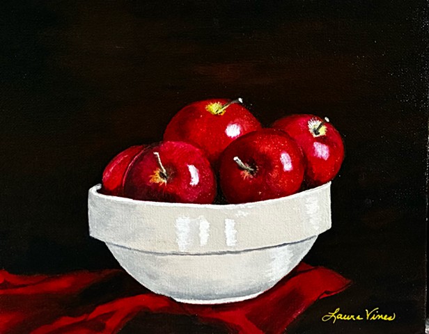 Apples in a Crock Bowl