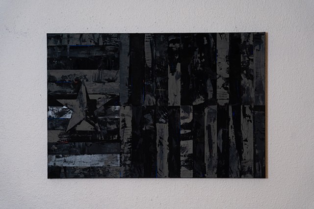 Texas Flag_black