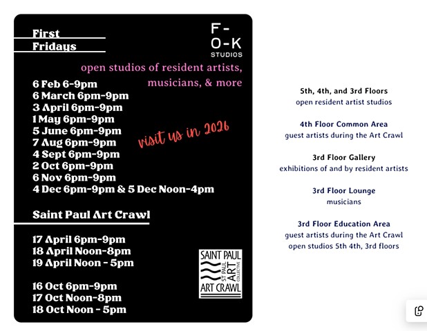 F-O-K Strudios; 106 Water St., St Paul, MN 55107