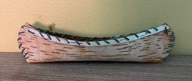 7" Birch bark canoe