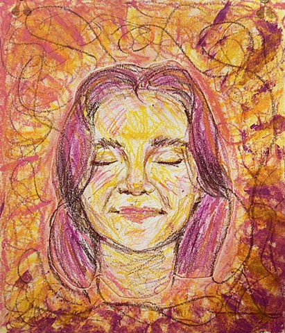 Self portrait of the face.