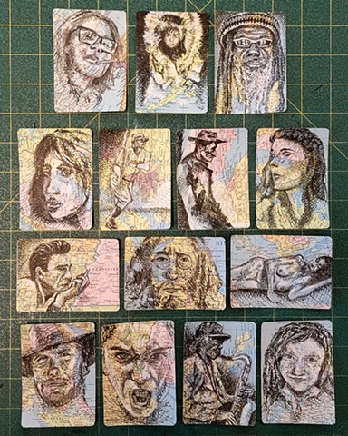 Collage Map Portraits 