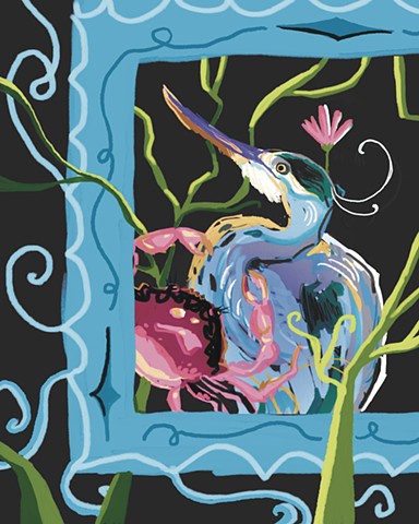 Heron and Crab