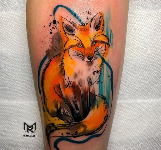 Fancy Fox Tattoo