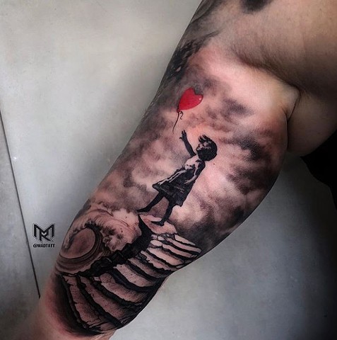 Banksy Inspired Tattoo