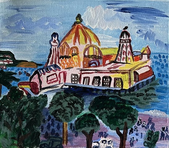 Raoul Dufy Rendition: The Casion of Nice