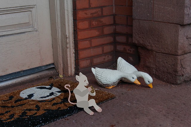 Geese by the Door