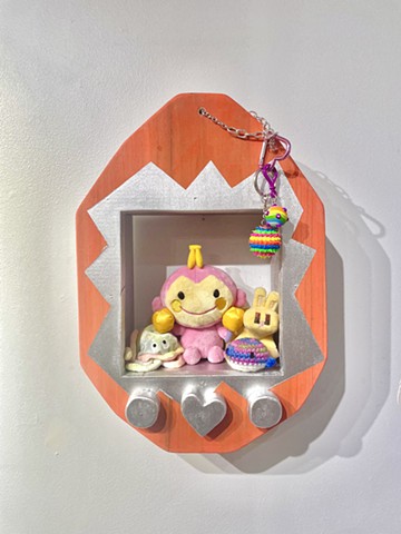 tamagotchi inspired shelf