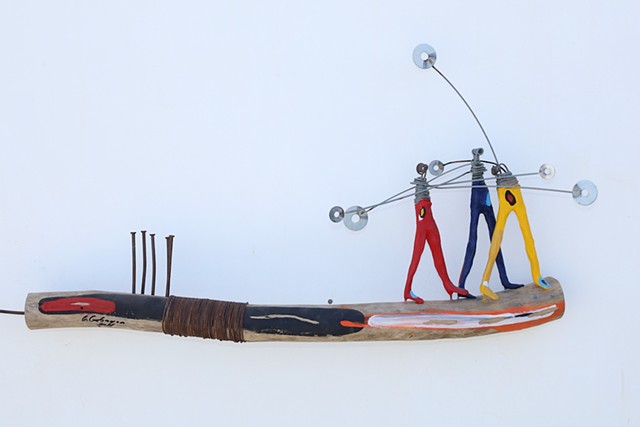 Gaalu Takussane sculpture 1 (Arrival of the fishing boats before dusk)