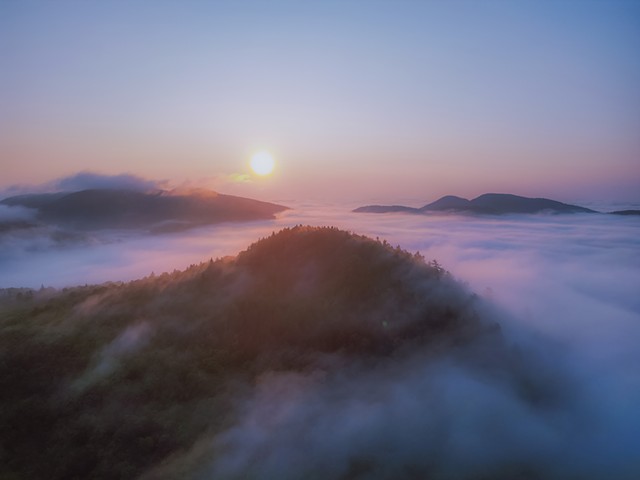Baldy, Misty Morning