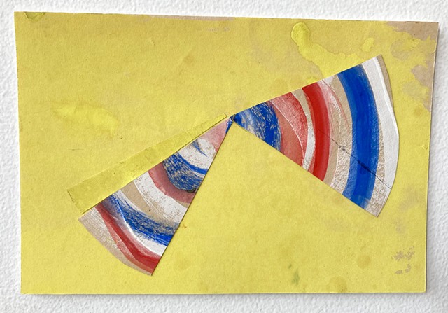 untitled, yellow, red, white, blue