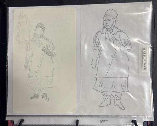 Isabella Bird Preliminary Sketch