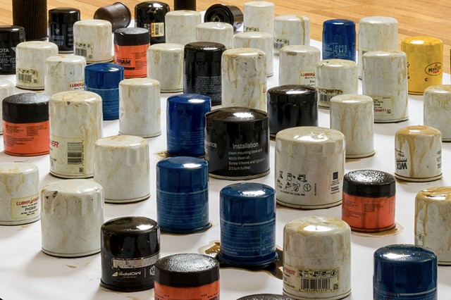 75 Used Car Oil Filters Collected on November 28, 2021 Around 2 p.m. from a Recycling Bin at the Back of Mr. Lube, 1790 Marine Dr, North Vancouver, BC V7P 1V2
