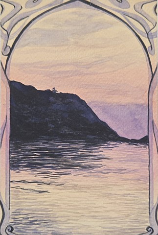 Manana Island in the Sunset
