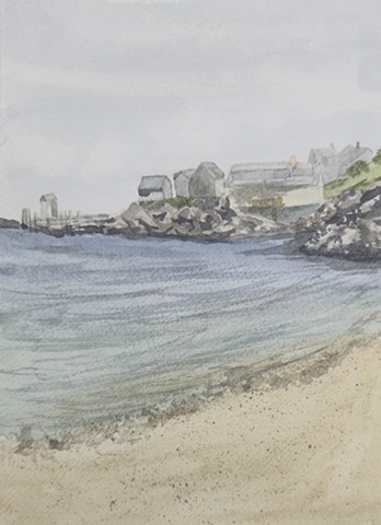 Plein Air Monhegan Beach