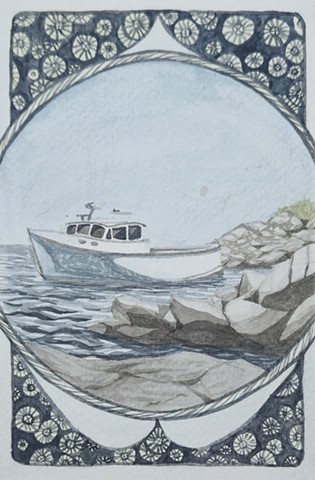 Boat off the Coast