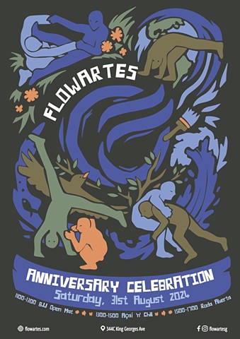 cordel-inspired anniversary poster