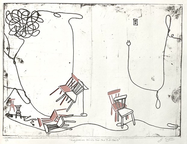 Registration Series II: Four Pink Chairs