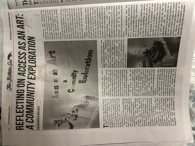 Access as an Art Newspaper Column