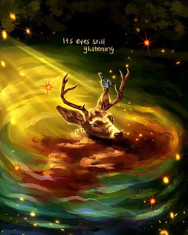 Its Eyes Still Glistening