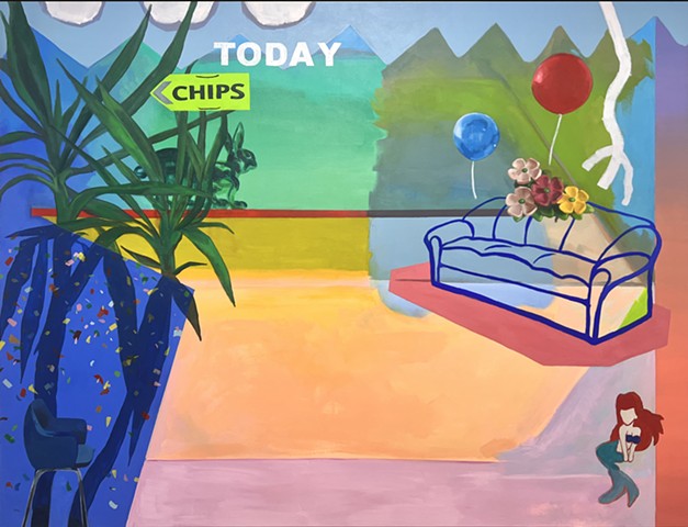 40, (Portrait of the Artist's Living Room)