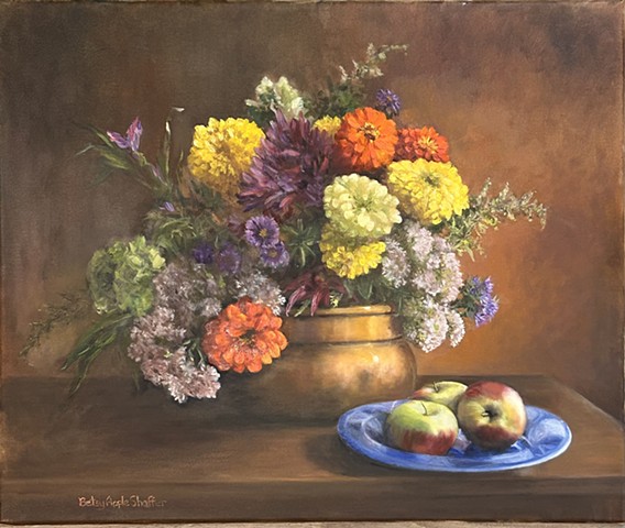 Zinnias & Apples