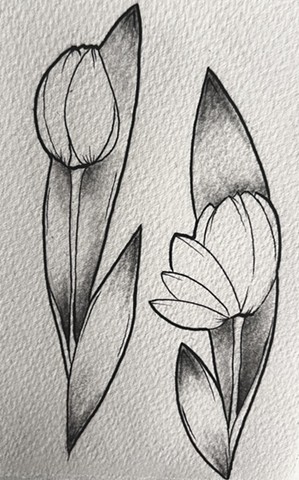 day three - white tulips
