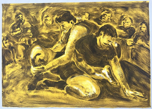 sock wrestling study #2