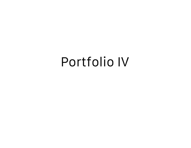 Portfolio IV