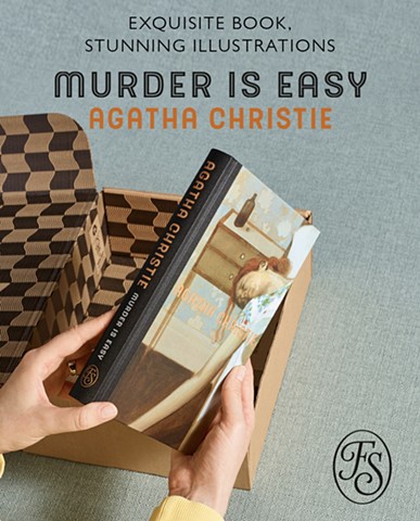 MURDER IS EASY by Agatha Christie. Illustrated by Fergus Hare