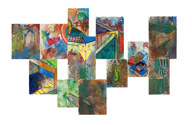 Holocaust museum 2001 oil on canvas 90in x 140in